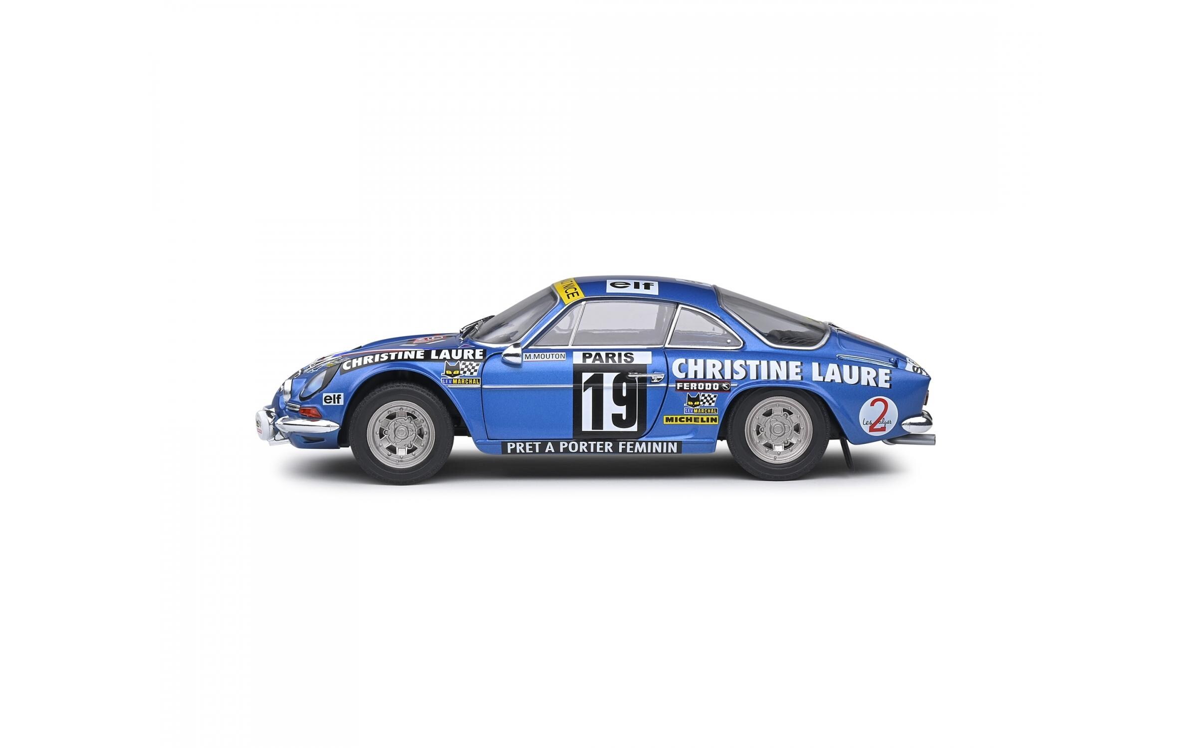 Rally Alpine A110 1600 S #19 1:18Alpine A110 Sammlermodell im Massstab 1:18
