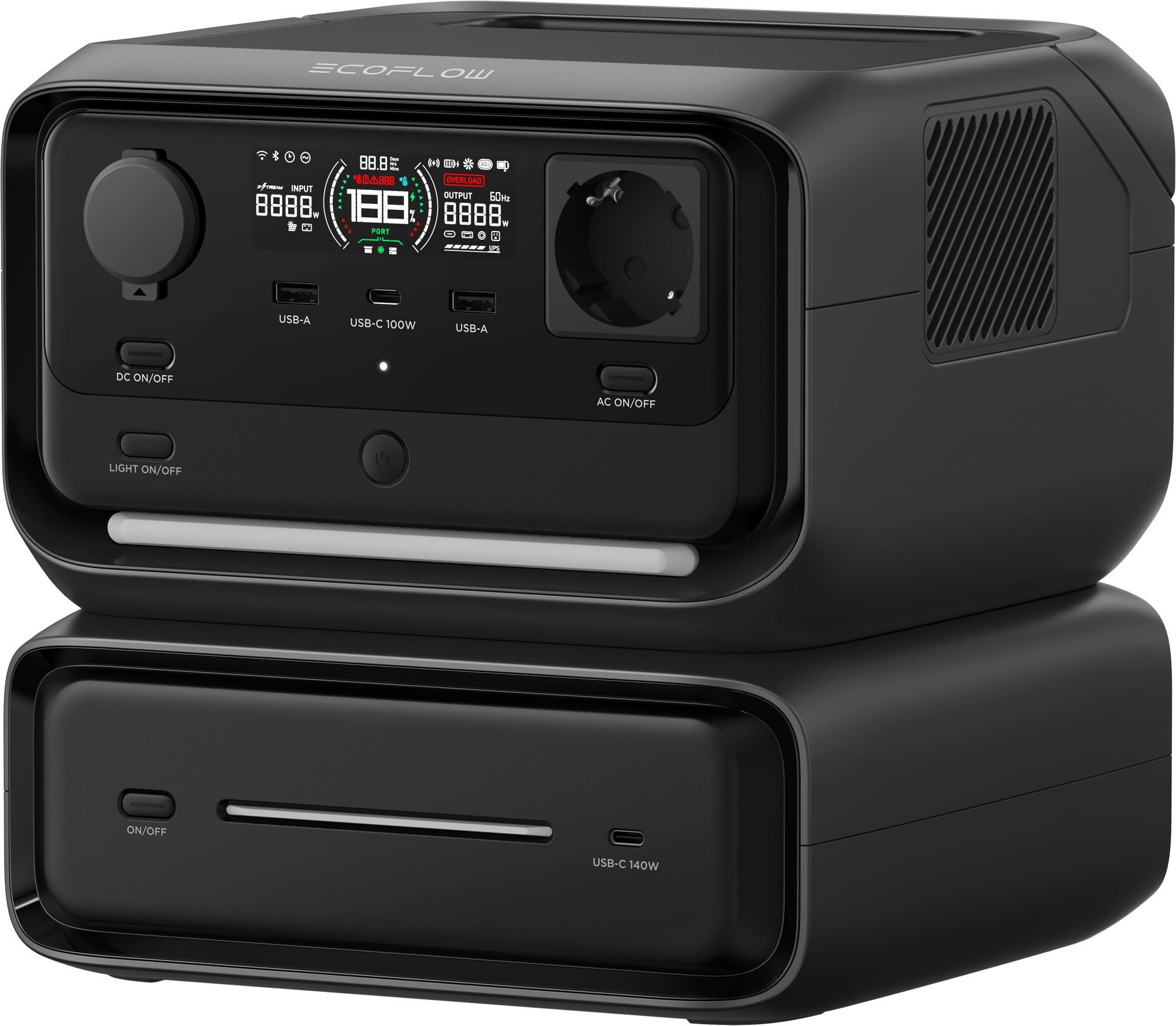 EcoFlow River 3 Max Tragbare Powerstation 572 Wh 600 W