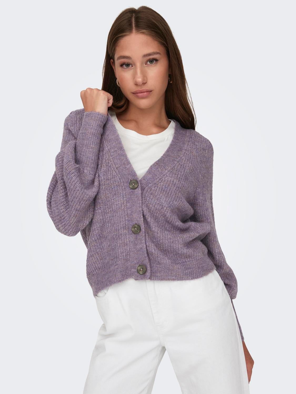 JDYDREA Strickjacke Lavender Gray
