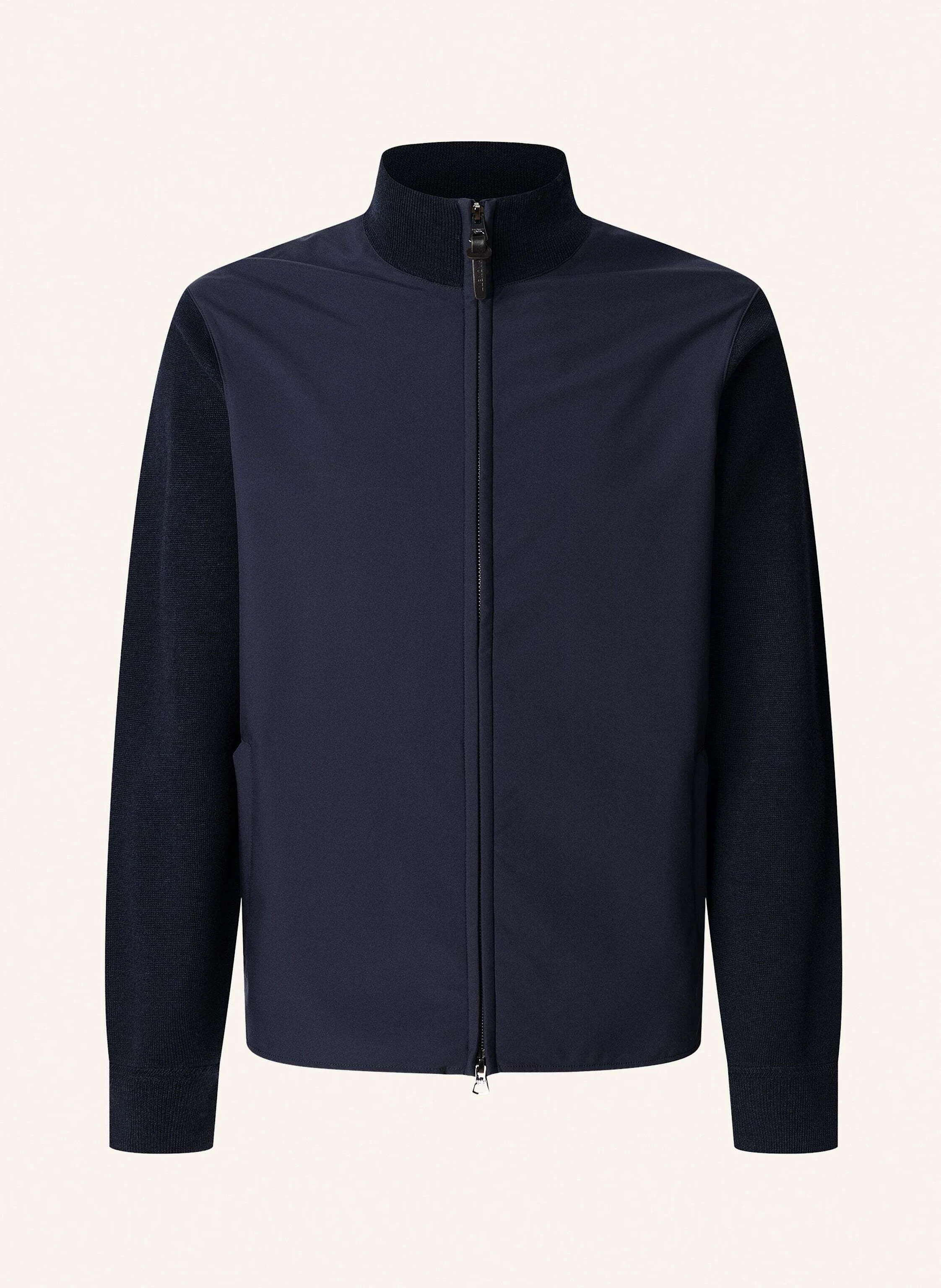 HACKETT LONDON KNIT NYLON FZIP HYB