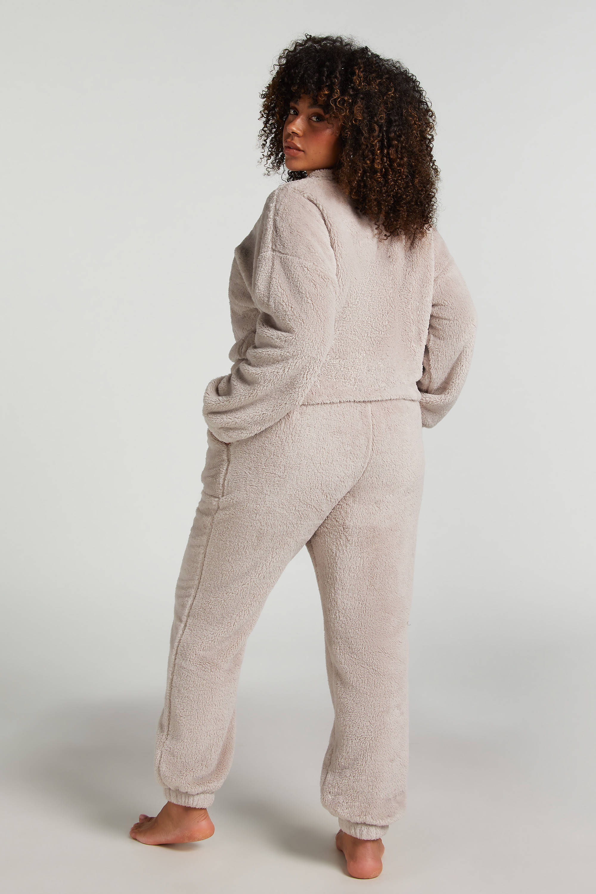 Hunkemöller fleece loungebroek Snuggle grijs