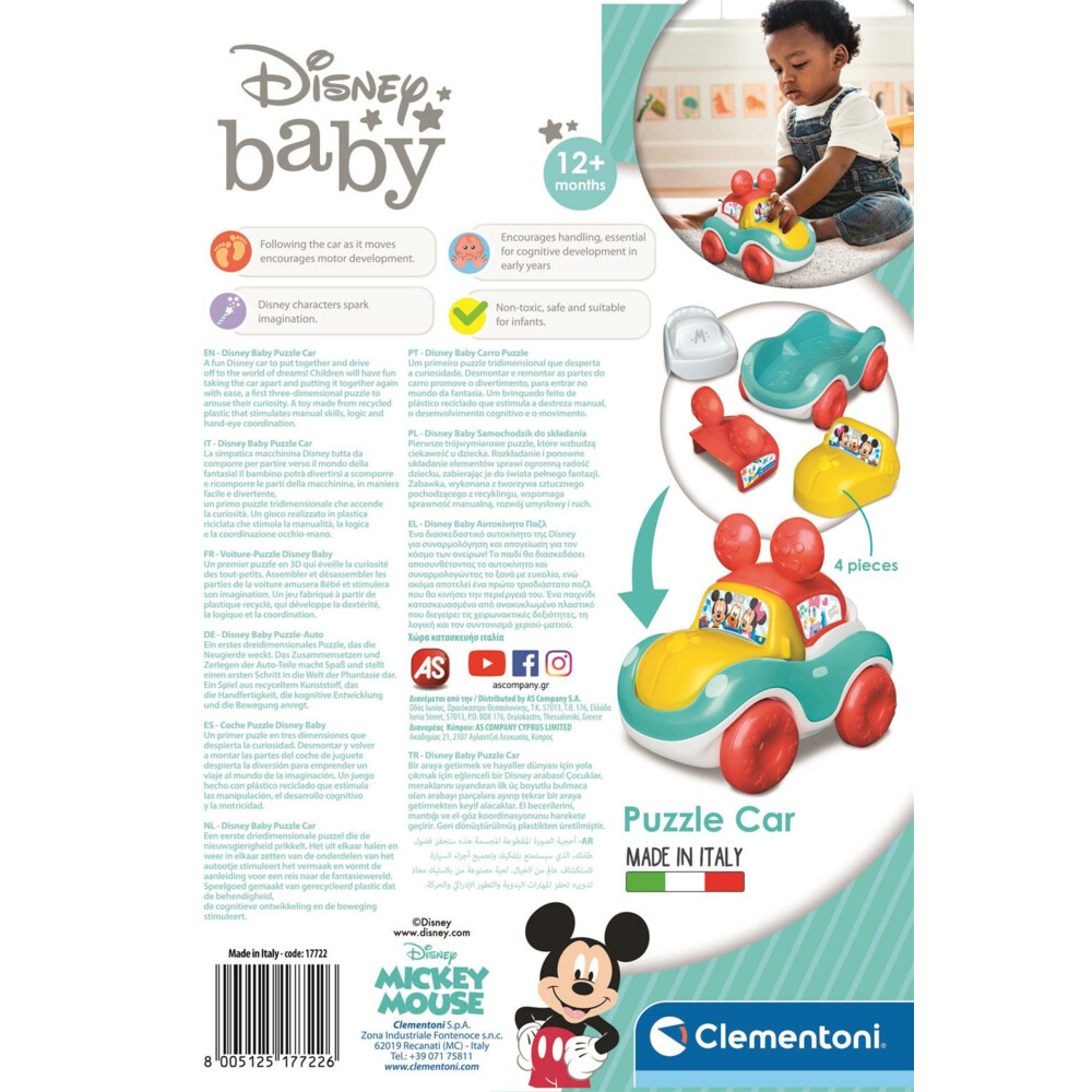 Clementoni Disney Baby Puzzel Auto