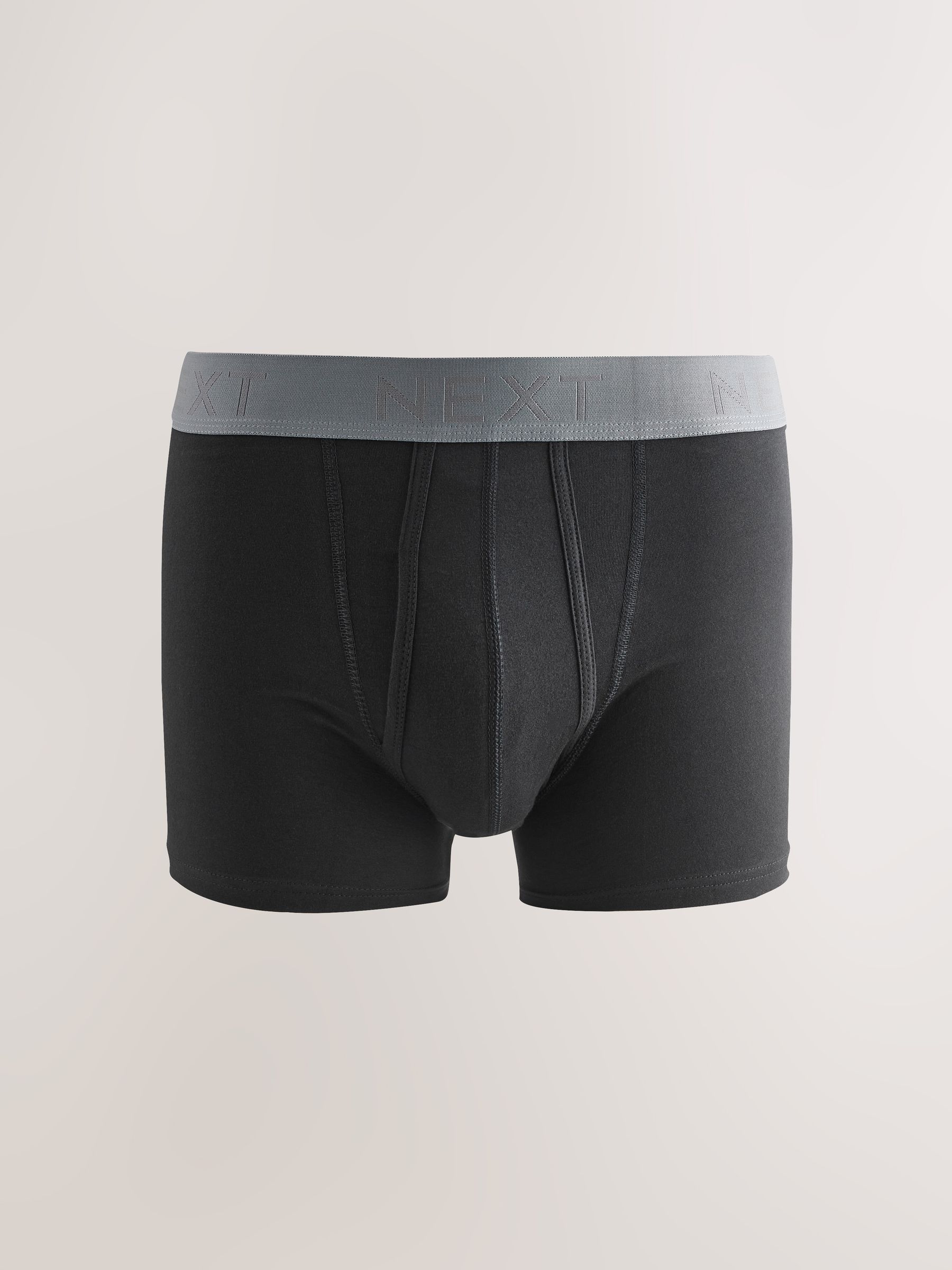 Zwarte neutrale taillebanden - Standaard - 10 Boxershorts zonder plooi