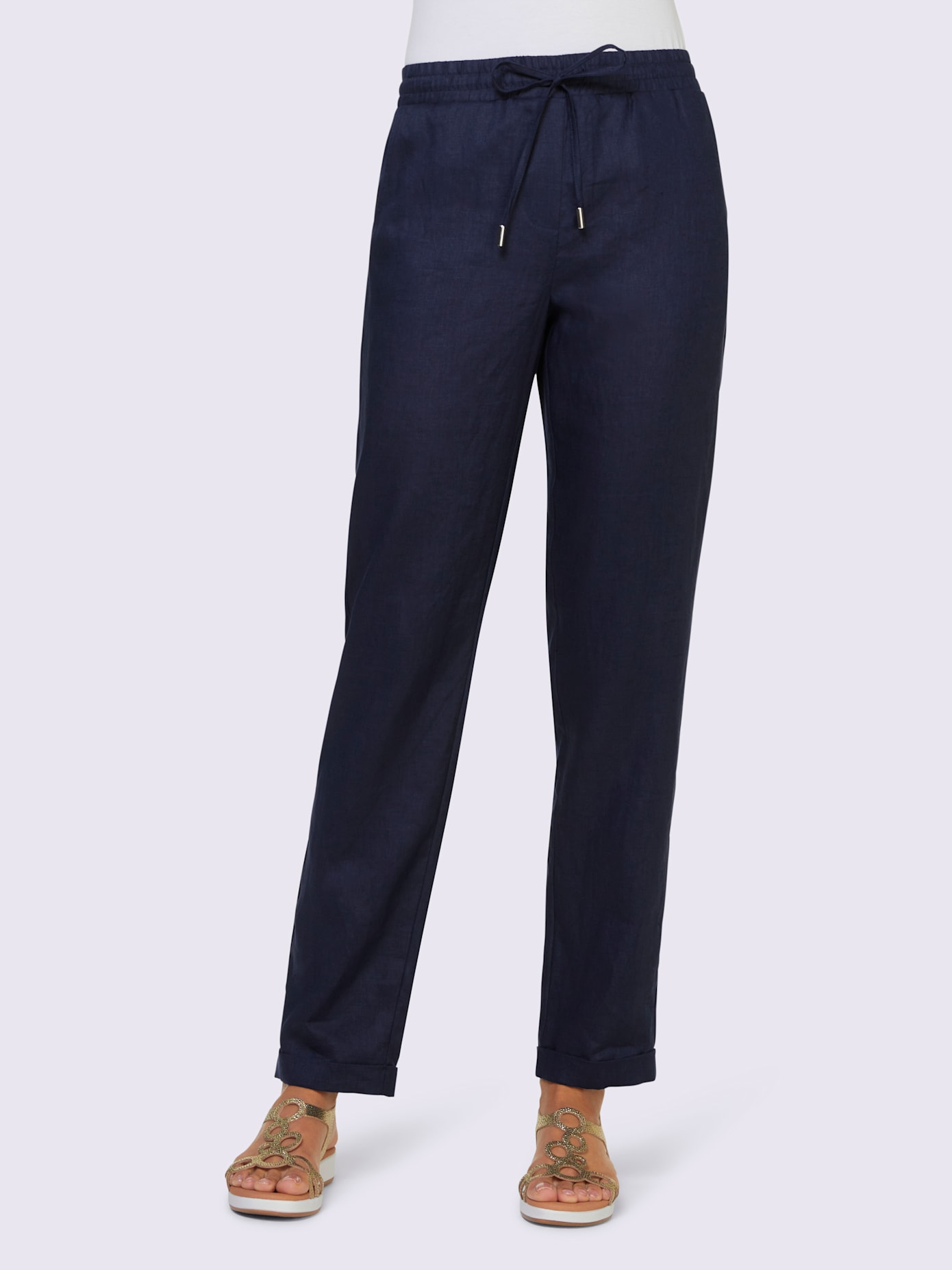 Pantalon en lin pur lin