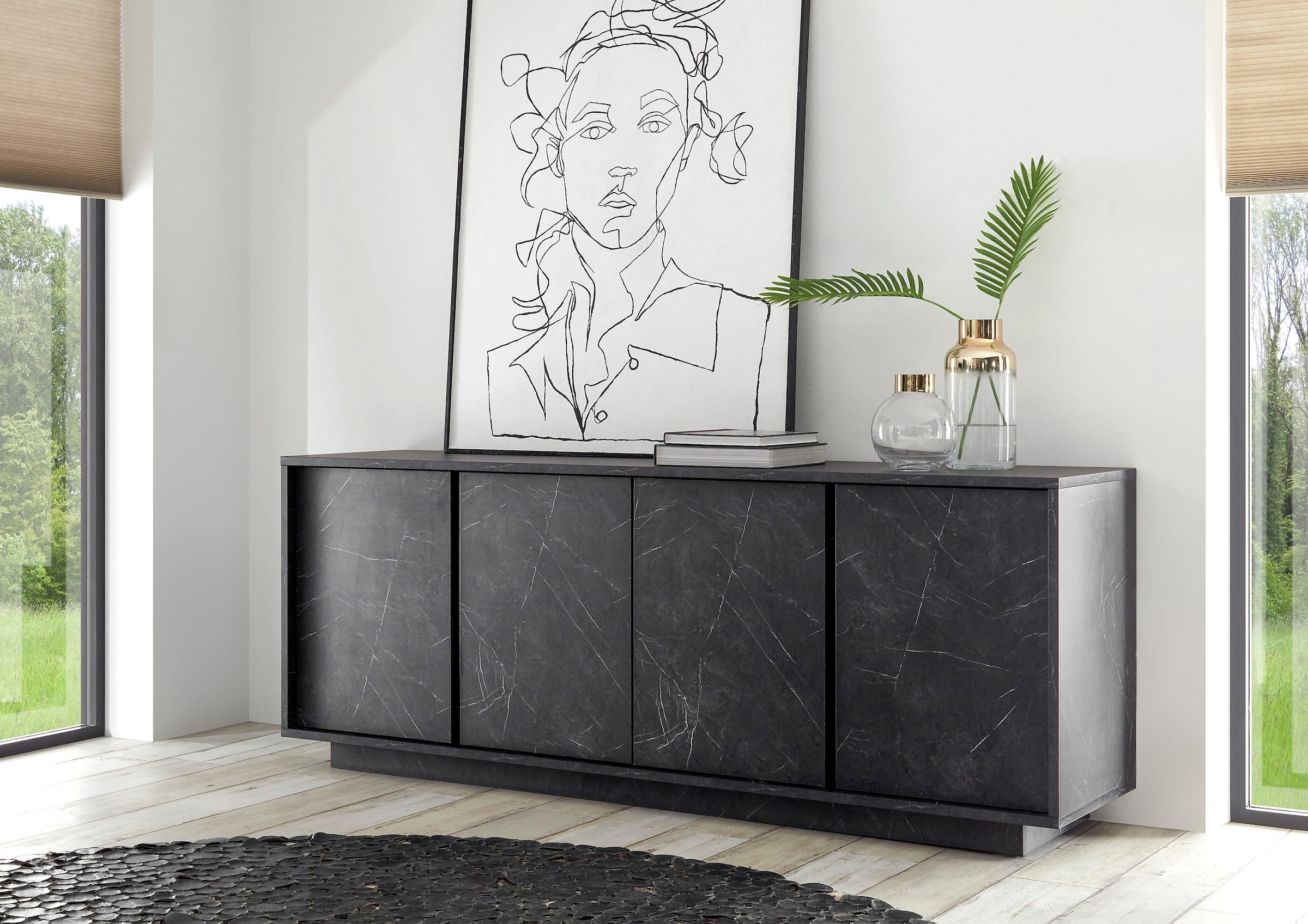 INOSIGN Sideboard »Carrara« grifflos