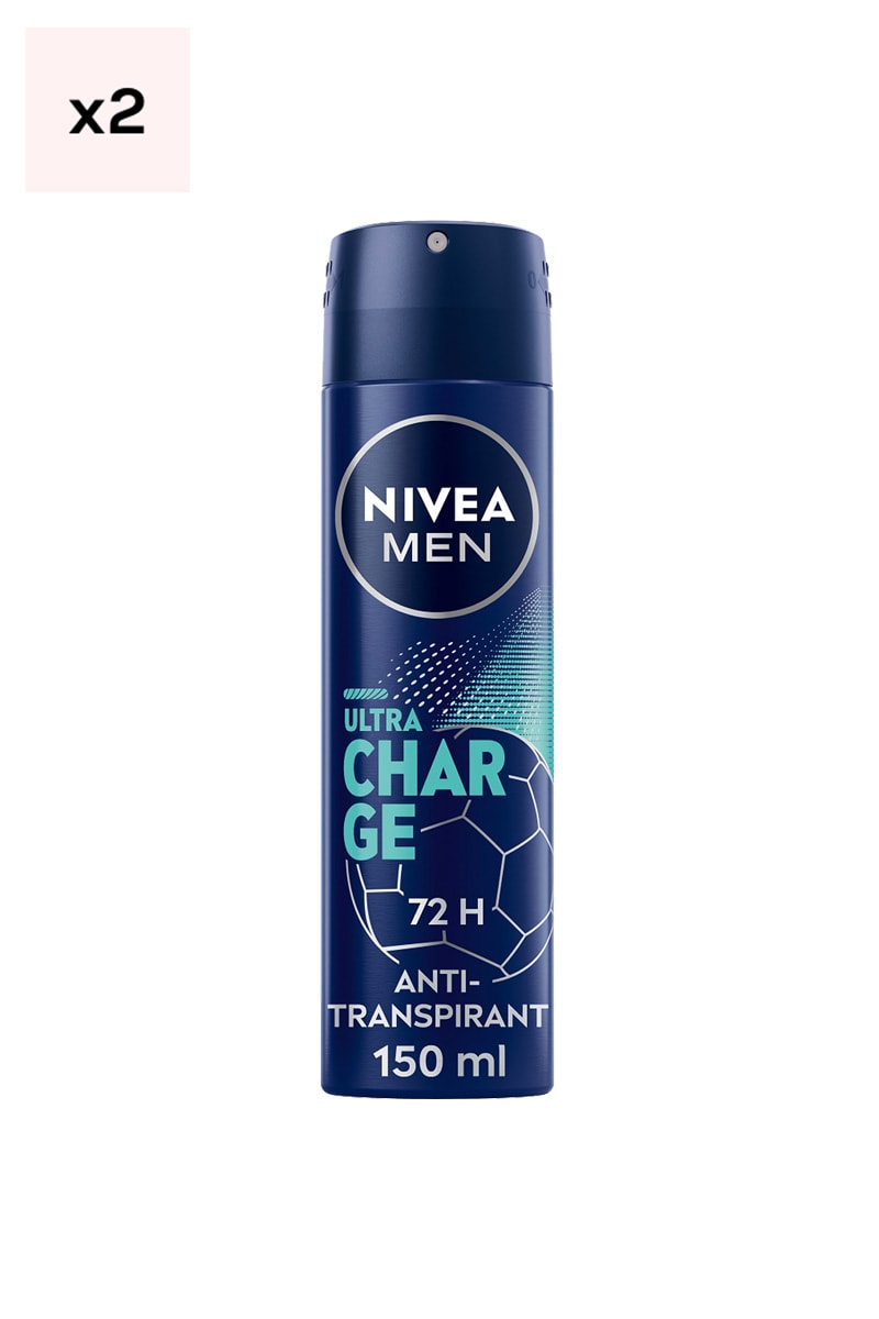 Déodorants spray anti-transpirants 72h - Homme - 2 x 150 ml