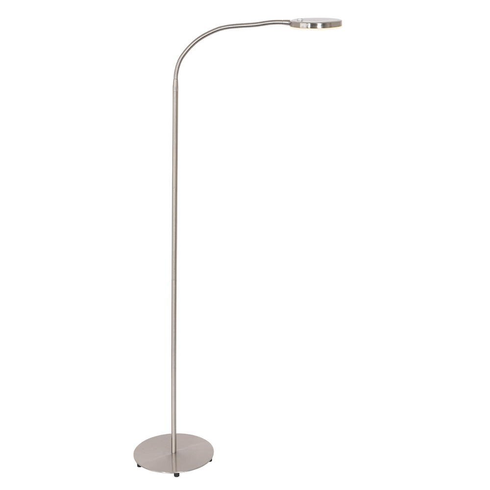 LED vloerlamp Platu in zilver 10W 900lm