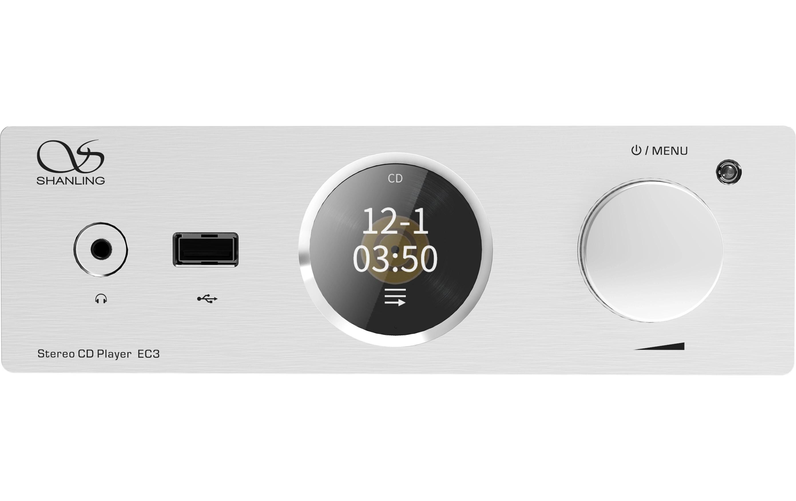 CD-Player EC3 Silber<br>CD-Player mit USB-Anschluss und Bluetooth-Empfänger