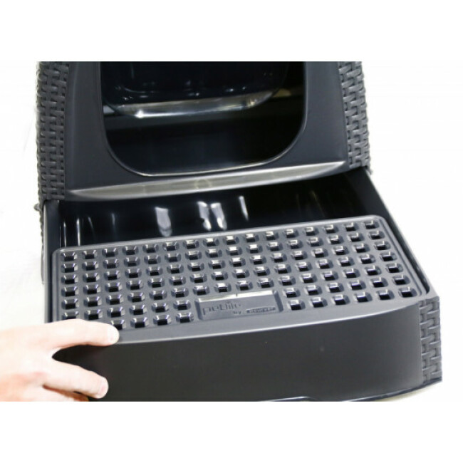 Maison de toilette gris anthracite pour chat Curver