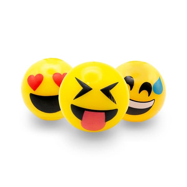 Blinkende Sprettball Smiley - 5.5 cm