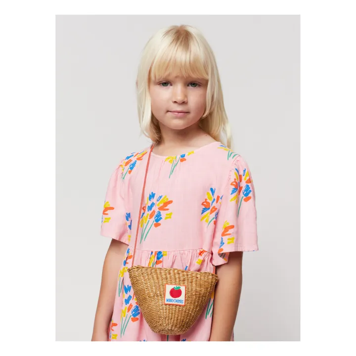 Bobo Choses Sac à Main Raphia Tomate | Beige