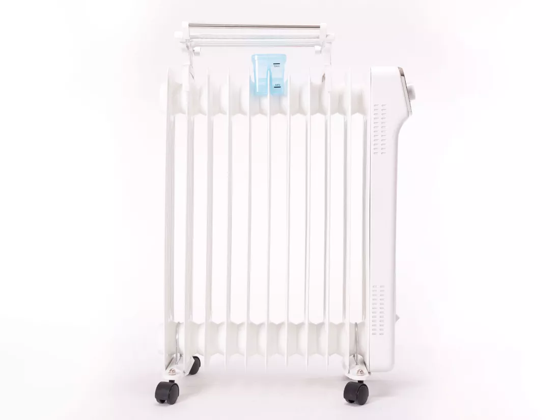 Radiateur d'huile blanc avec réservoir d'humidification