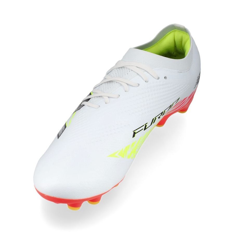 New Balance Furon V8 Pro AG Flash Point - Blanc/Rouge/Argenté