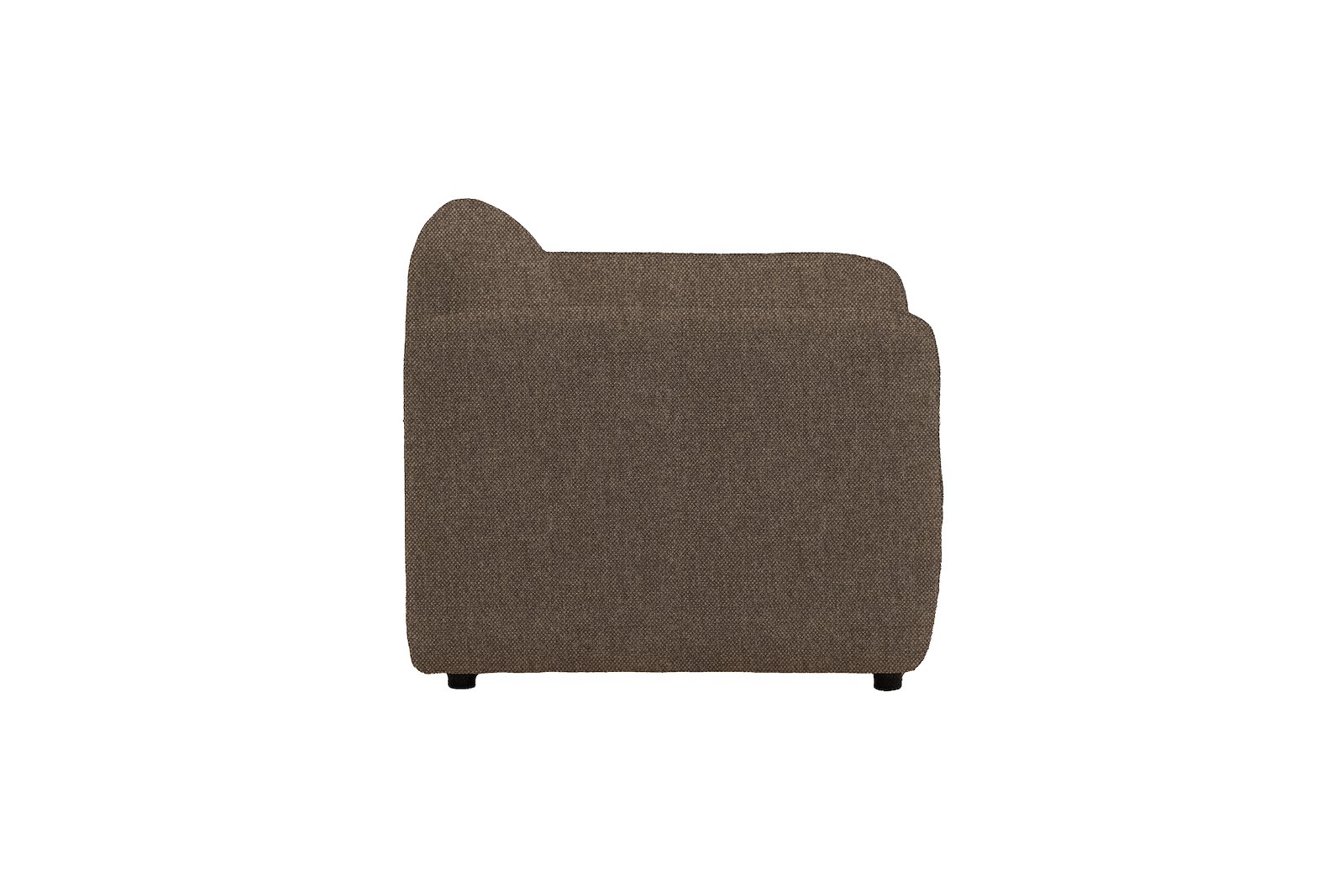 Fluff Hvilestol Tekstil Storm 18 Dark Beige med sorte ben