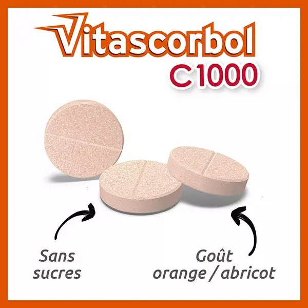 Vitascorbol Vitamina C 1000mg 20 comprimidos efervescentes