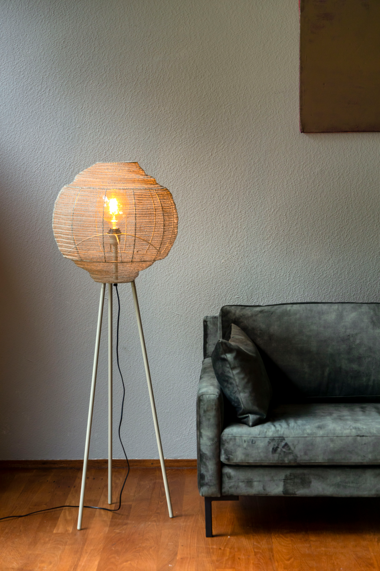 Dutchbone vloerlamp Meezan Dutchbone Meezan Vloerlamp - Grijs