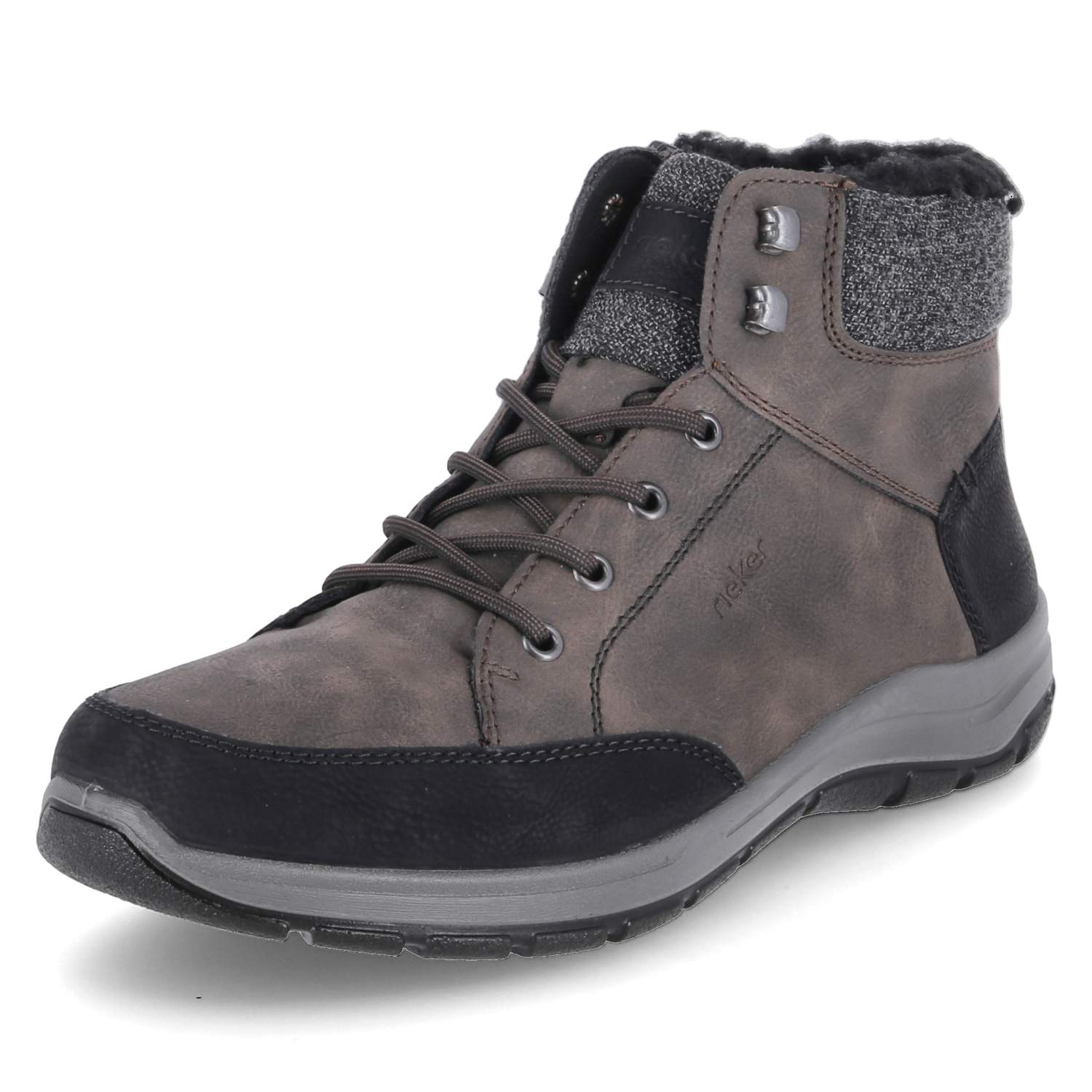 Rieker Winterboots - schwarz/moro/granit