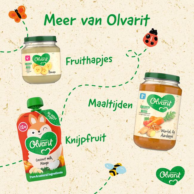 Olvarit Knijpfruit Banaan Aardbei