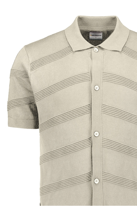 NO-EXCESS beige heren overhemd