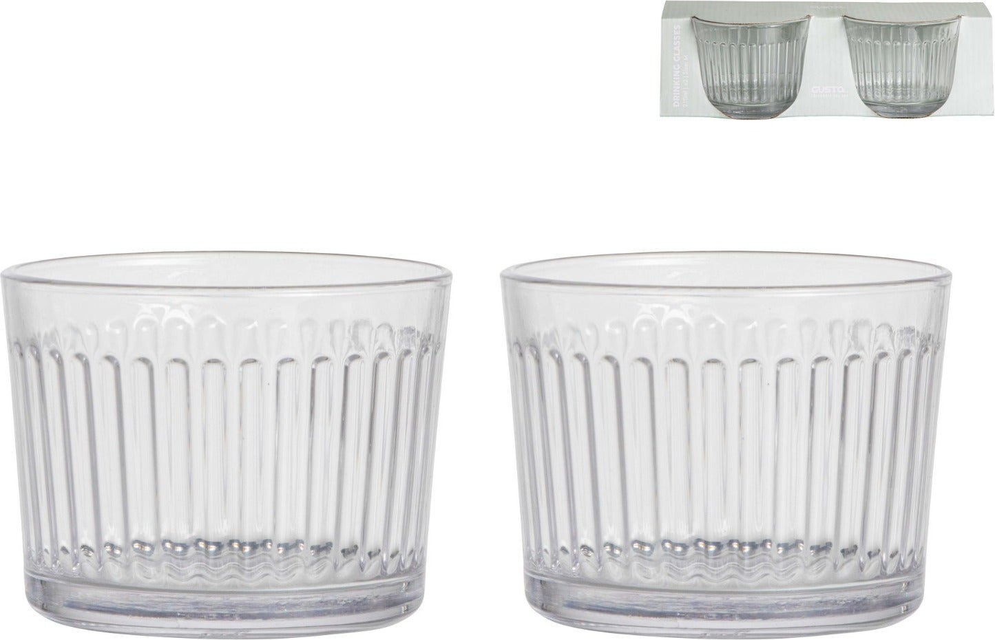 Gusta drinkglas 210 ml 2 stuks