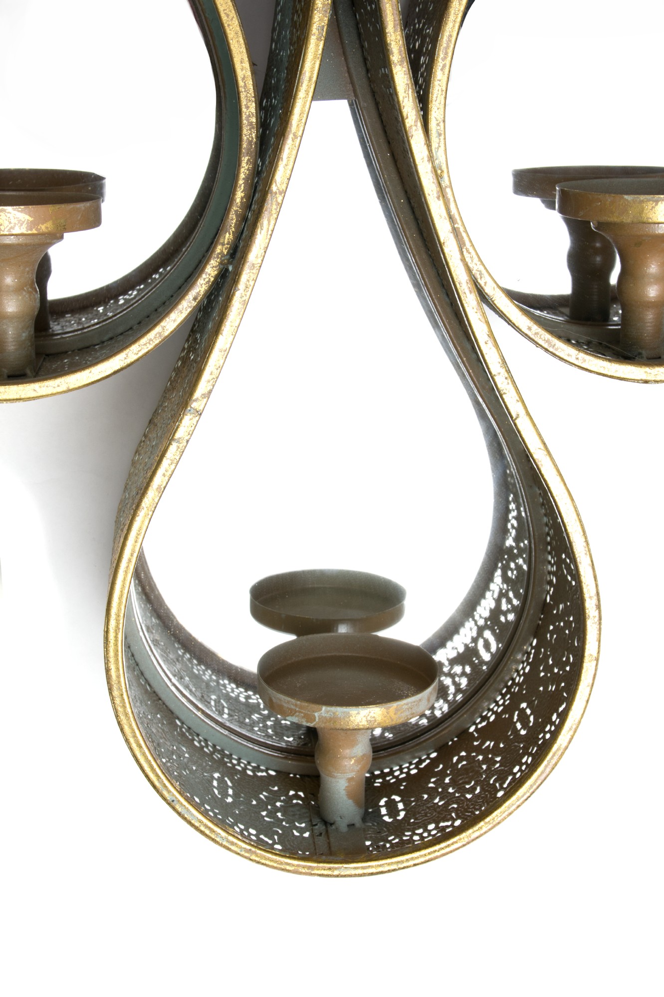 Kerzenwandhalter 'Devotion', antik-gold, B 72 cm, H 115 cm von fischer's lagerhaus