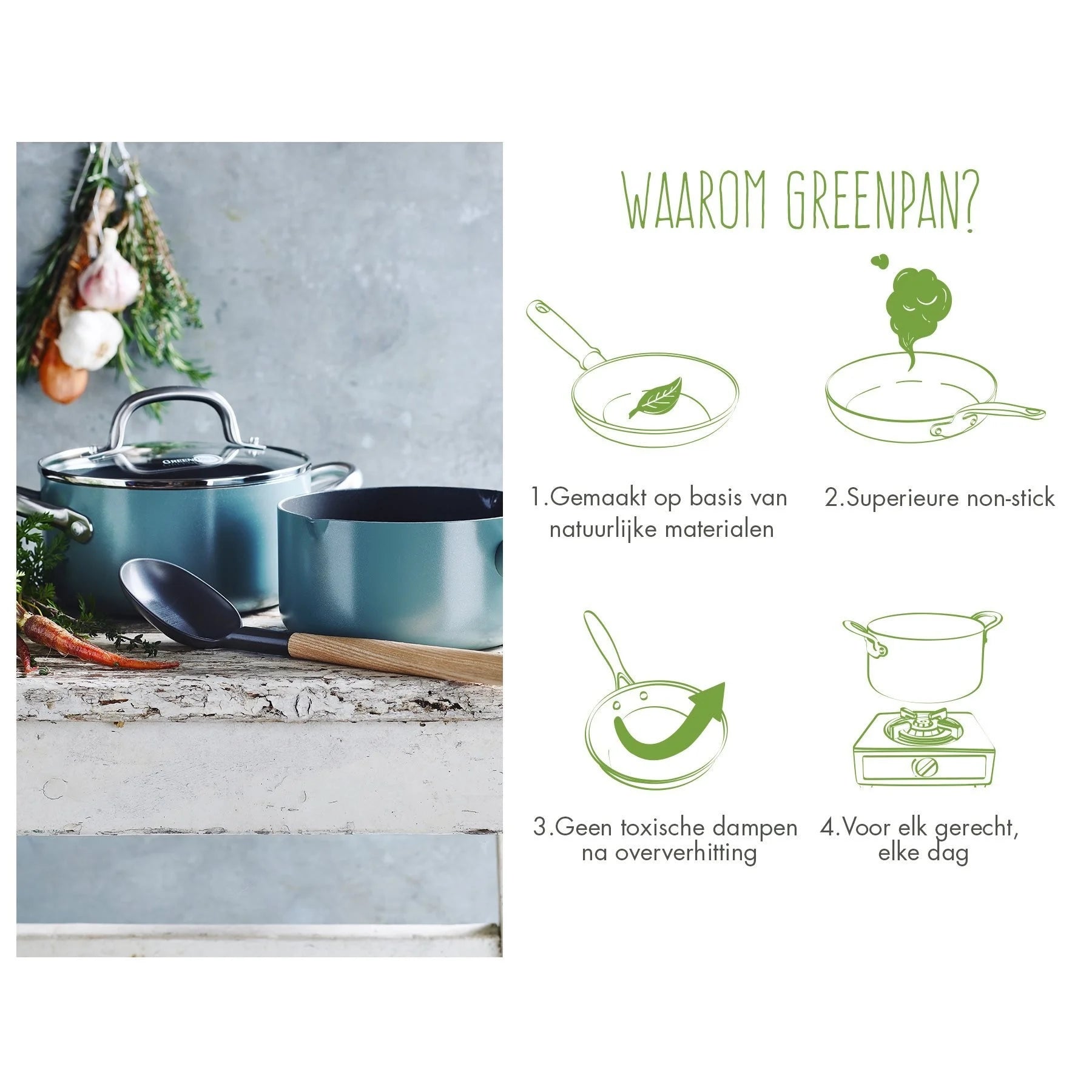 GreenPan Mayflower Keramisch Kookpannenset 13-delig