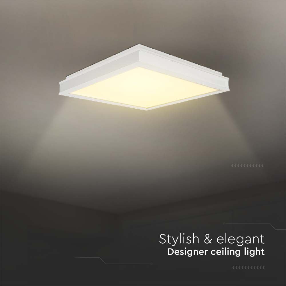 Vierkante design koepellampen - Wit - IP20 - 18W - 1490 lumen - 4000K