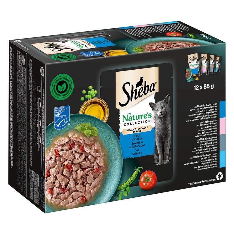 Lot Sheba Nature's Collection en sauce 48 x 85 g