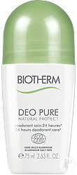 Biotherm Deo Pure Natural Protect Déodorant Soin 24h Roll-On 75ml