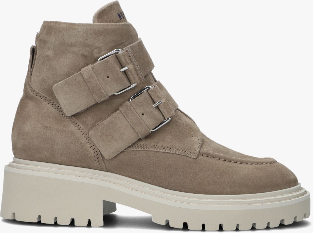 NUBIKK taupe nubikk biker boots frankie finch