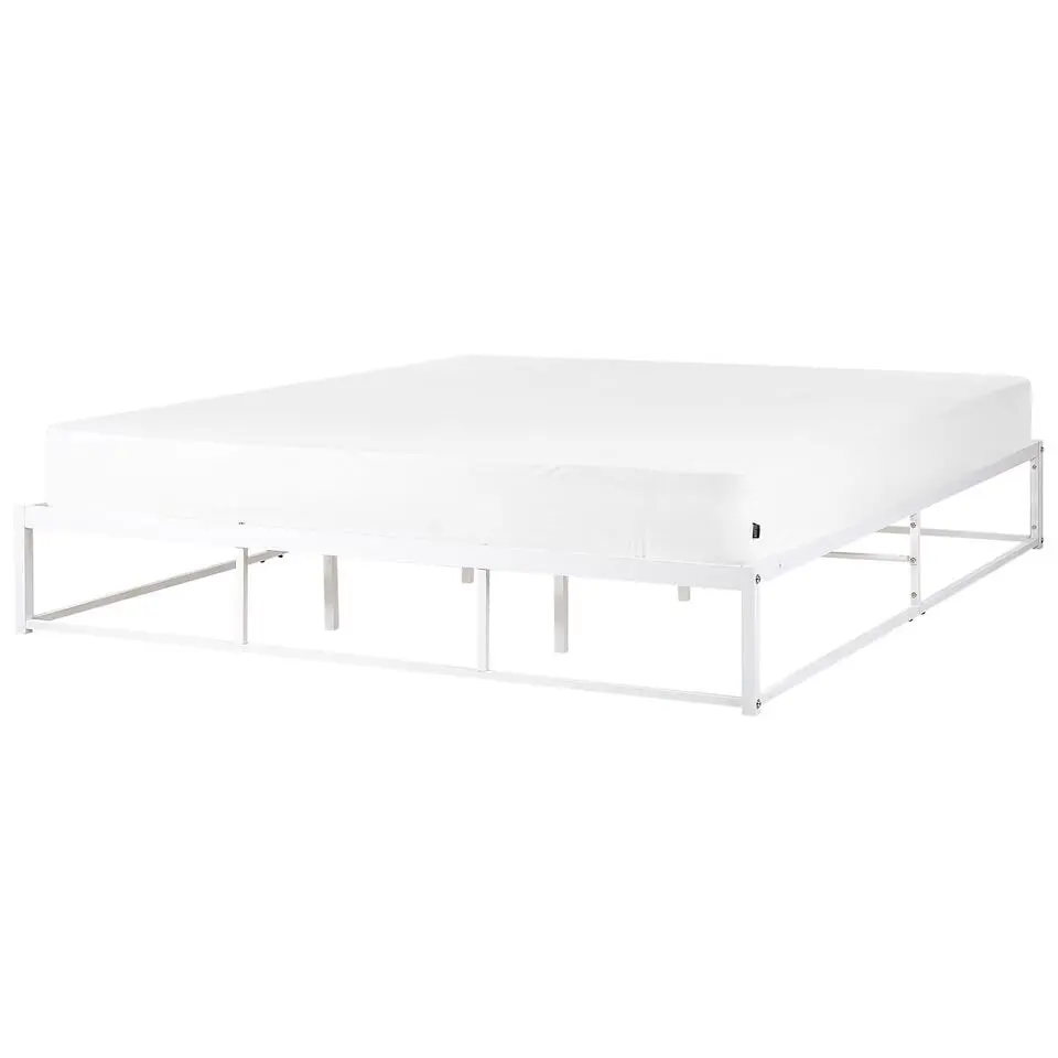 VIRY - Tweepersoonsbed - Wit - 180 x 200 cm - Metaal
