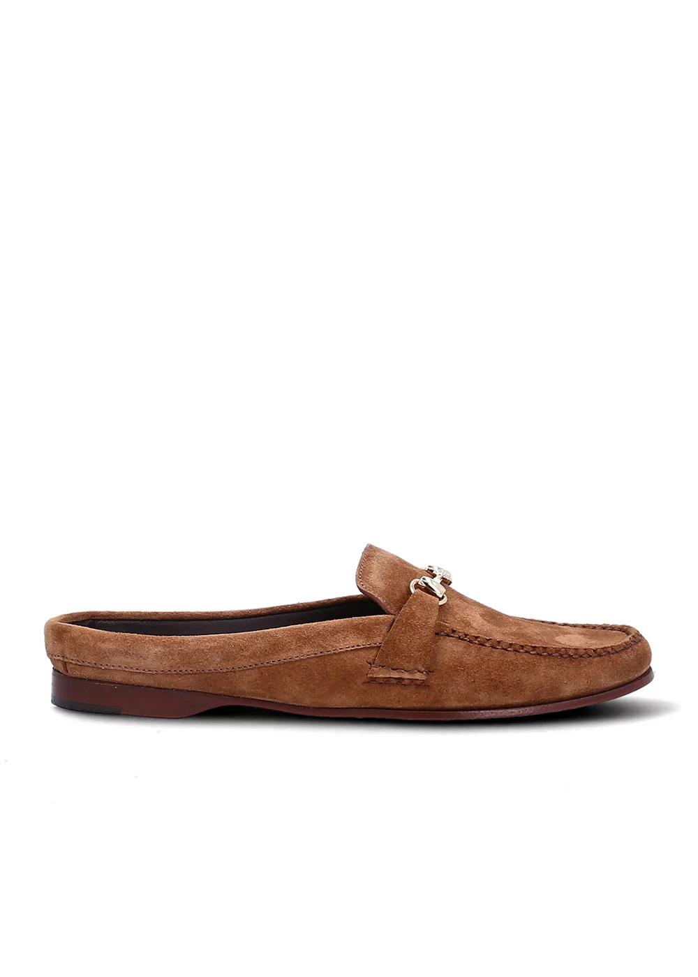 MOCASSIN MORSETTI MULE VELOURS NOISETTE