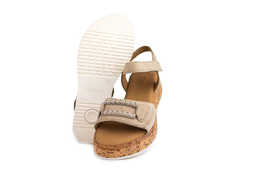 Gabor Sandaal Sand Suede Kork