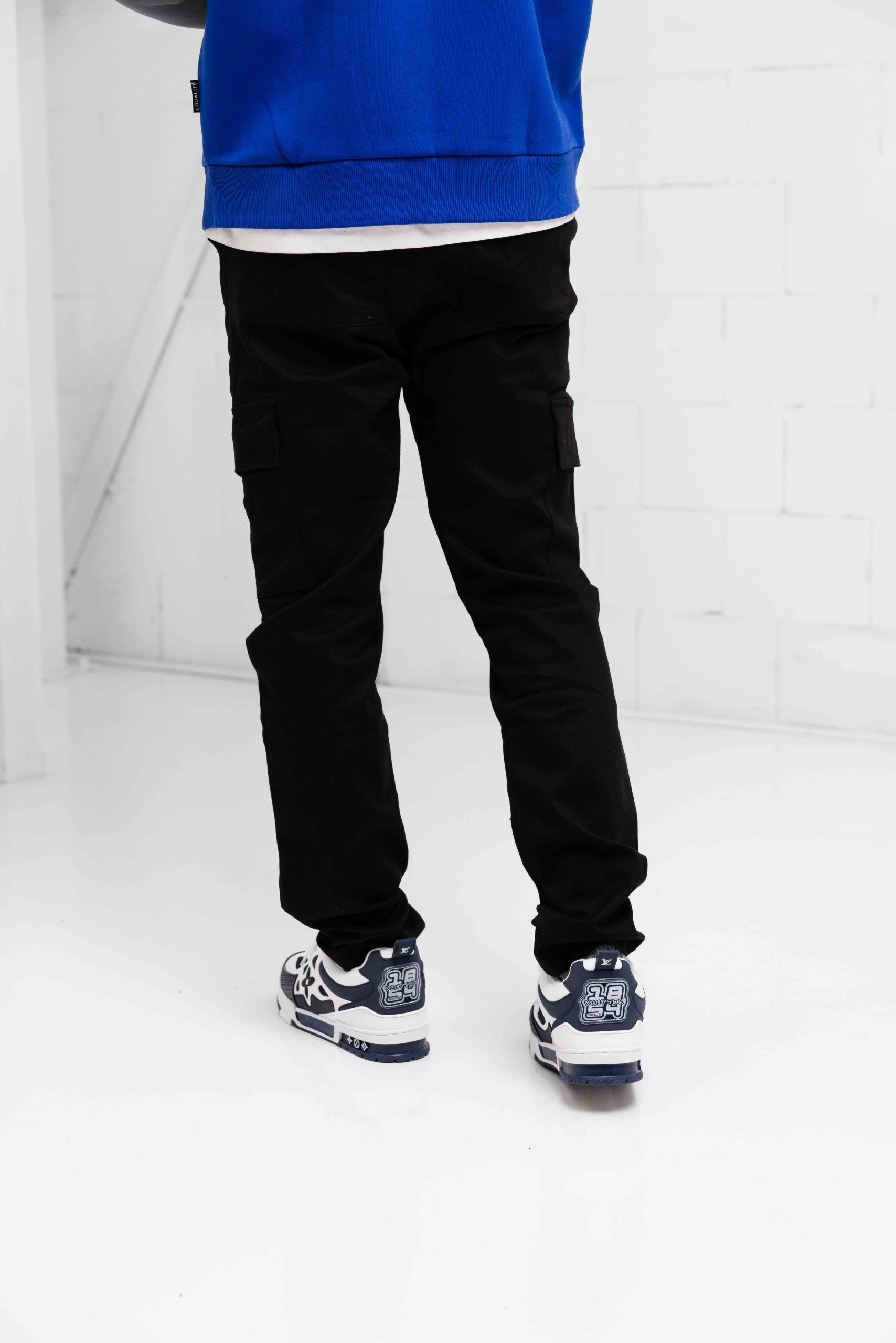 Black Bananas Monogram Cargo Broek Heren Zwart