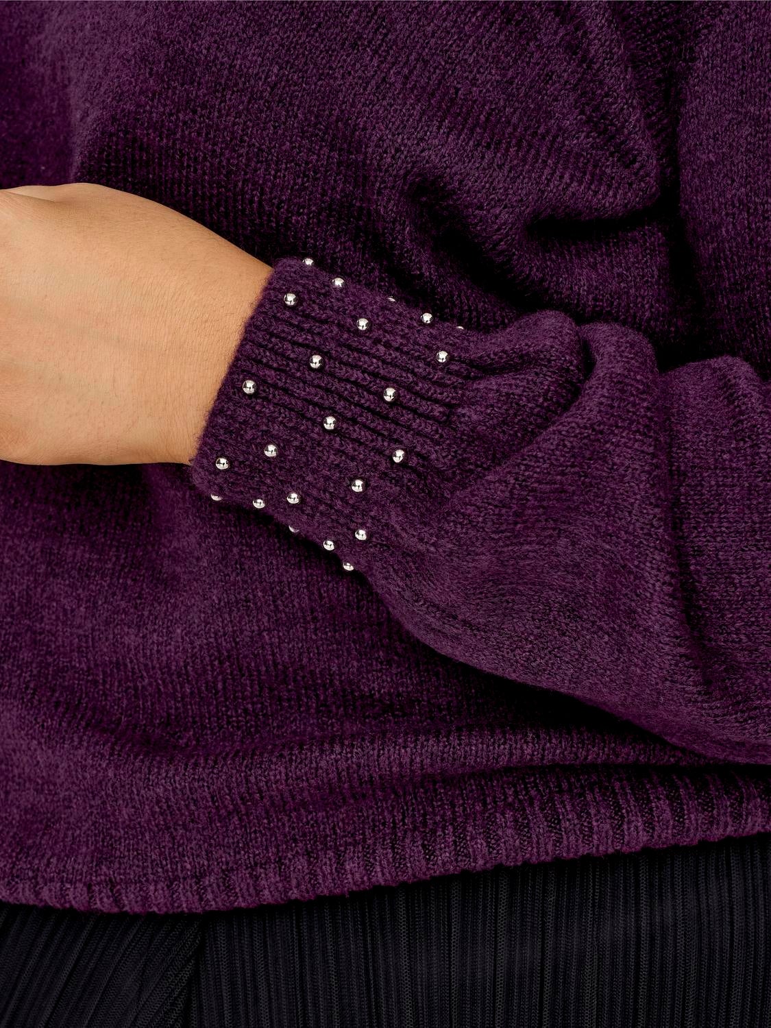 CARALESSIA Strickpullover Italian Plum