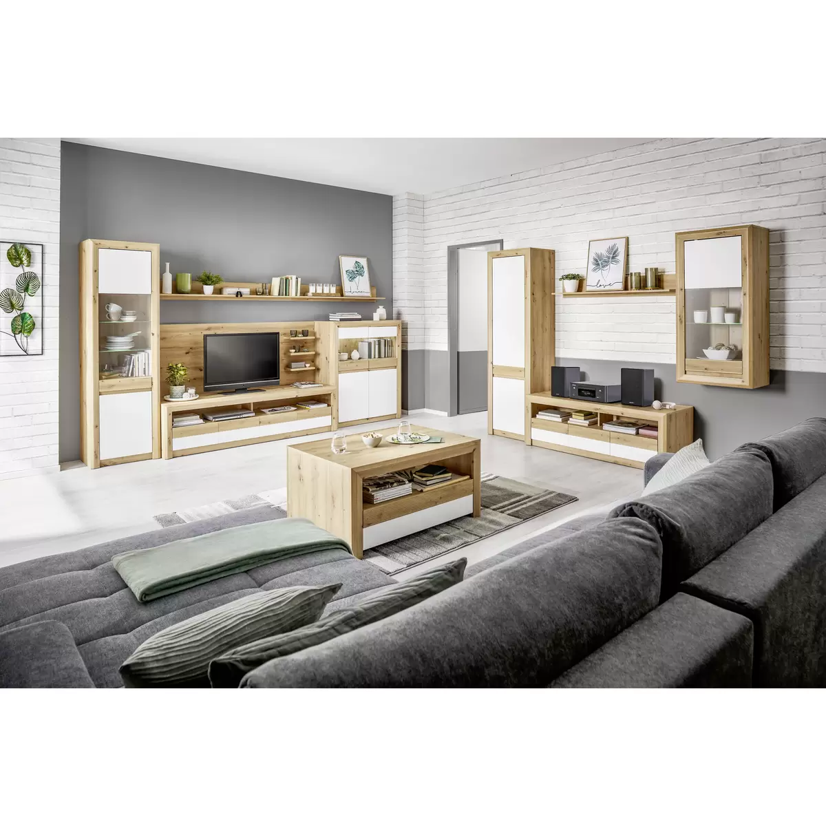TV Aufsatz Kashmir Artisan Eiche