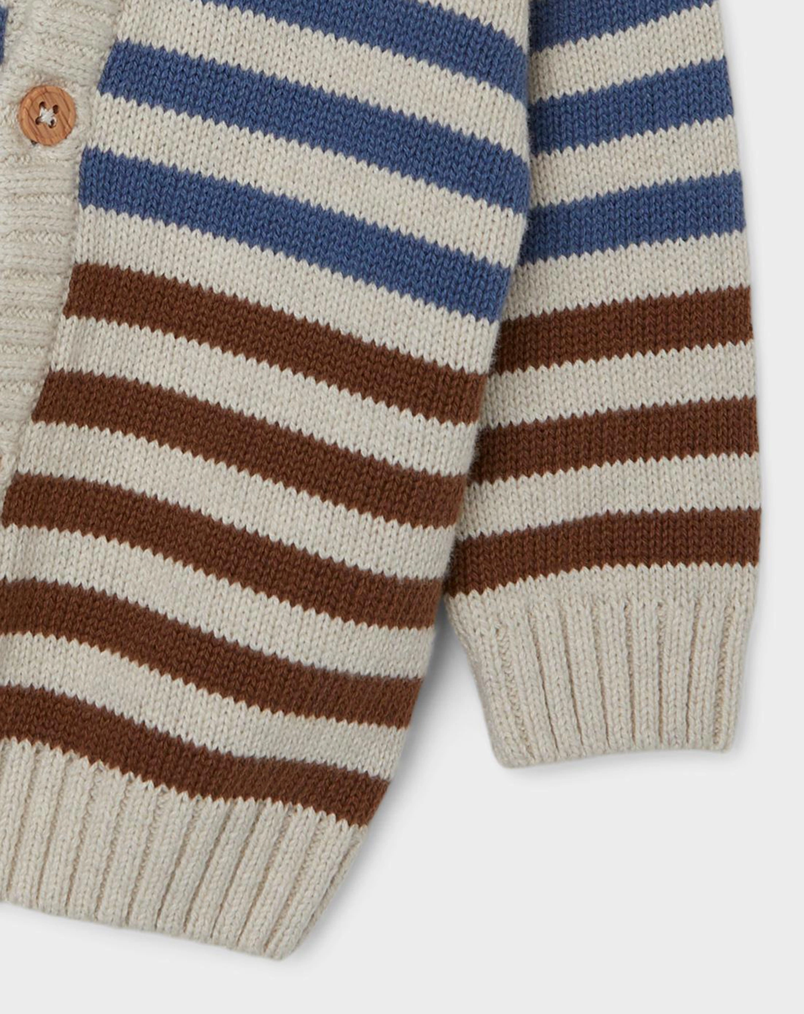 Strickjacke NBMSURUM STRIPES in peyote melange