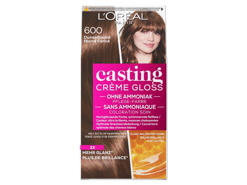 L'Oréal Paris Haarcoloration Casting Crème Gloss 600 Dunkel Semi-permanente Haarfarbe