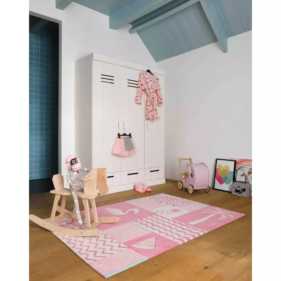 Smart Kids Kinderteppich Fruity Flamingo pink