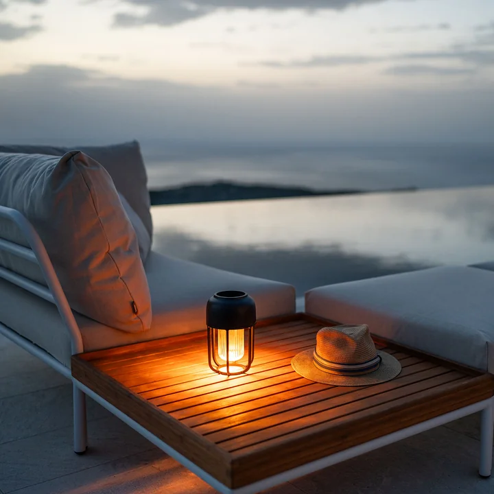 HOUE - Light No1 LED Solar-Akkuleuchte, eisblau