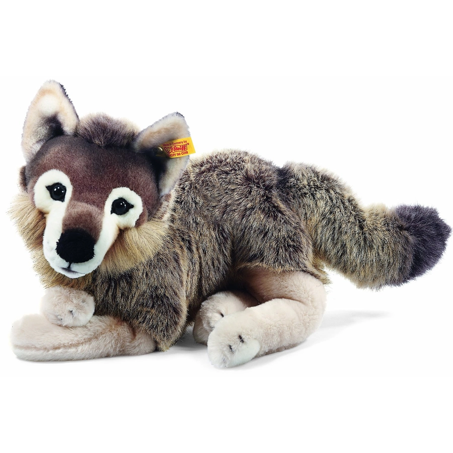 Steiff Snorry Schlenker Wolf, 40 cm graubraun