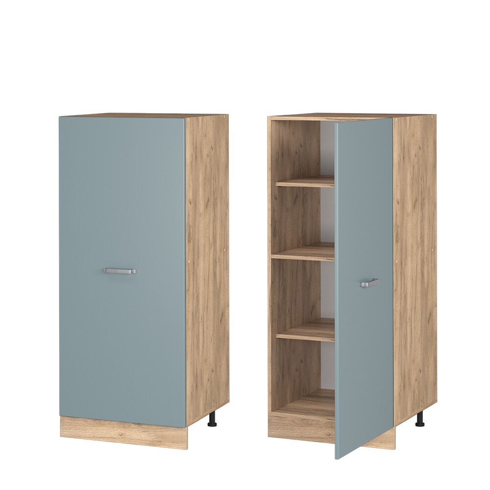 Vicco Vorratsschrank Küchenschrank R-Line Solid Eiche Blau Grau 60 cm modern große Tür