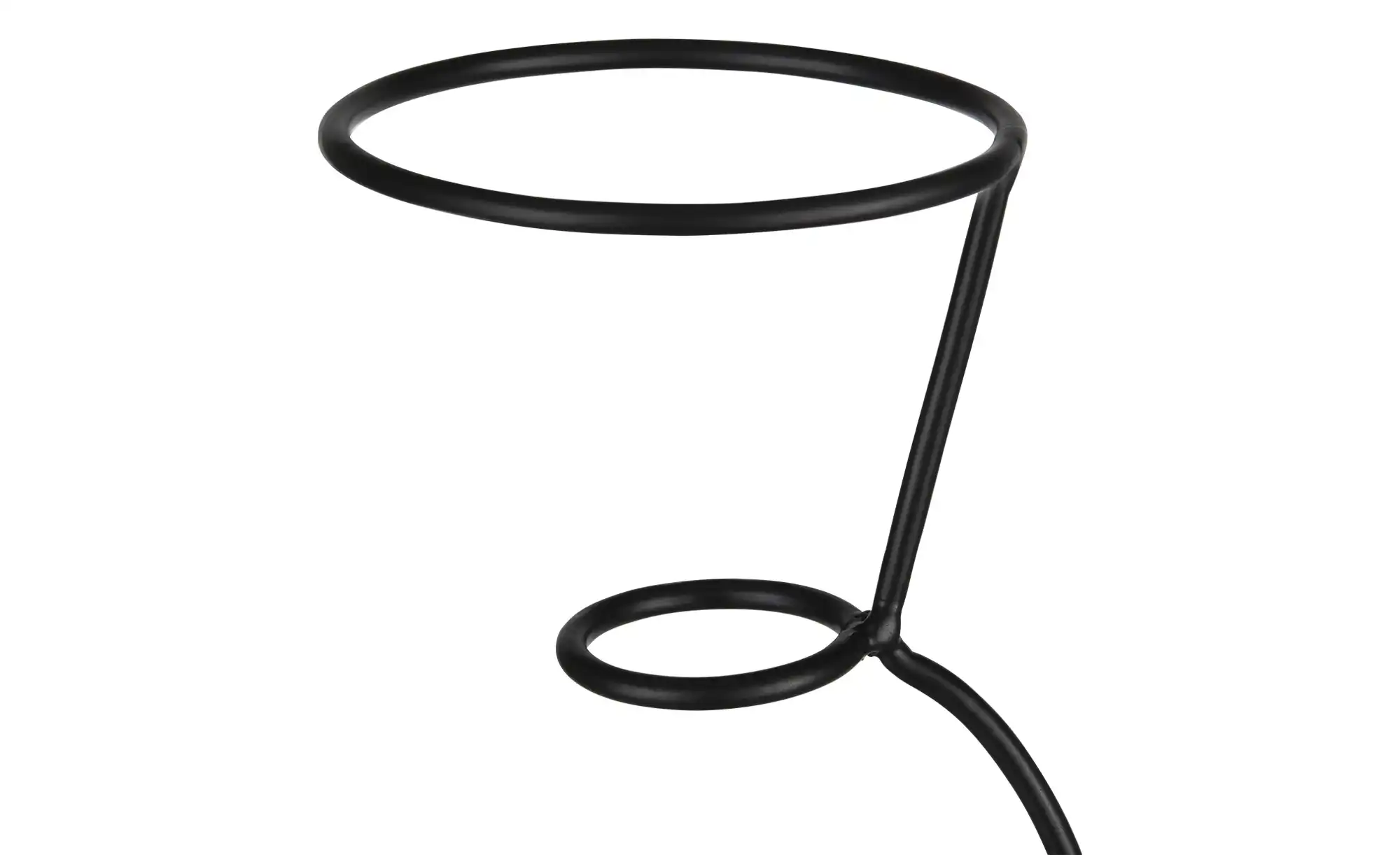 Vase im Metallständer