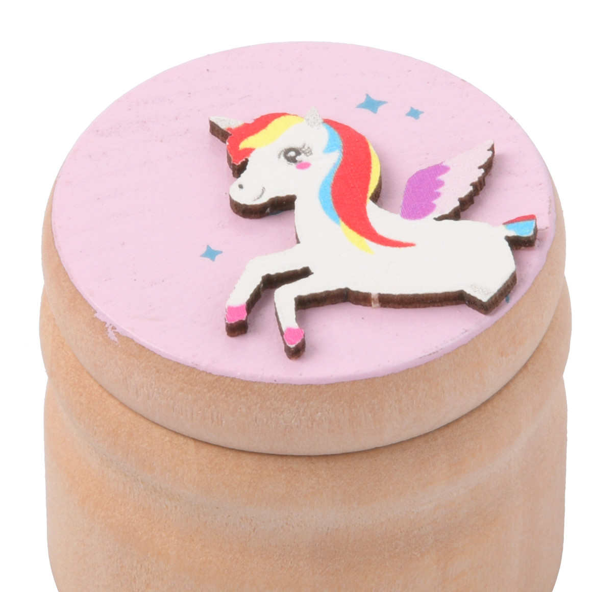 Topolino Milchzahndose Einhorn aus Holz rosa / natur