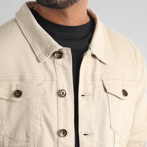 Veste Jean Oversize Large 0089 Denim Beige