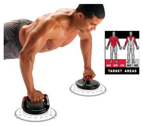 Supports de pompes avec poignées rotatives et prises ergonomiques - Push Up Pro