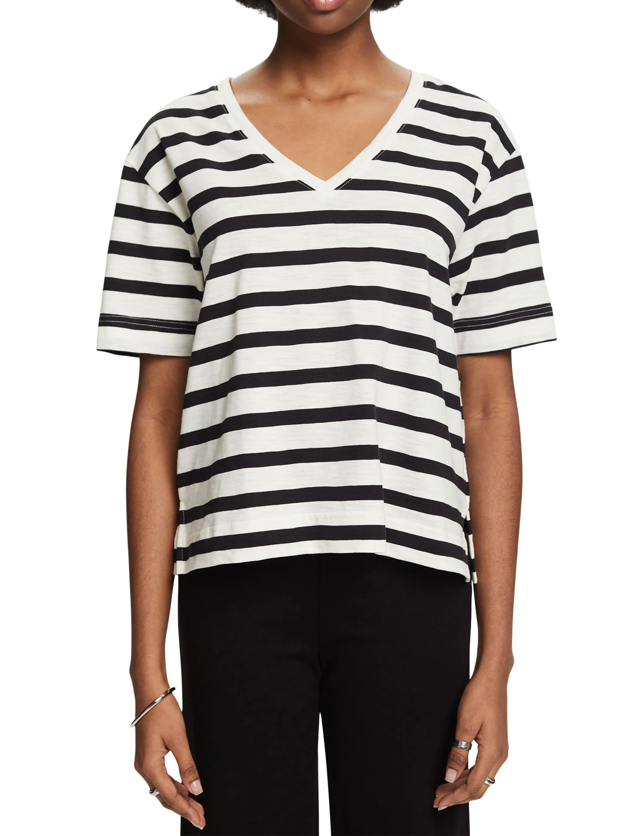 Damen Shirt mit V-Ausschnitt