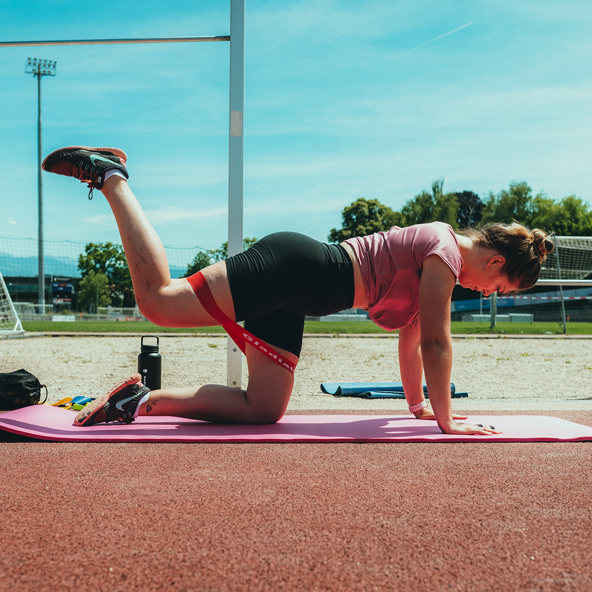 Mini faixas de resistência em formato de laço de látex Gladiatorfit