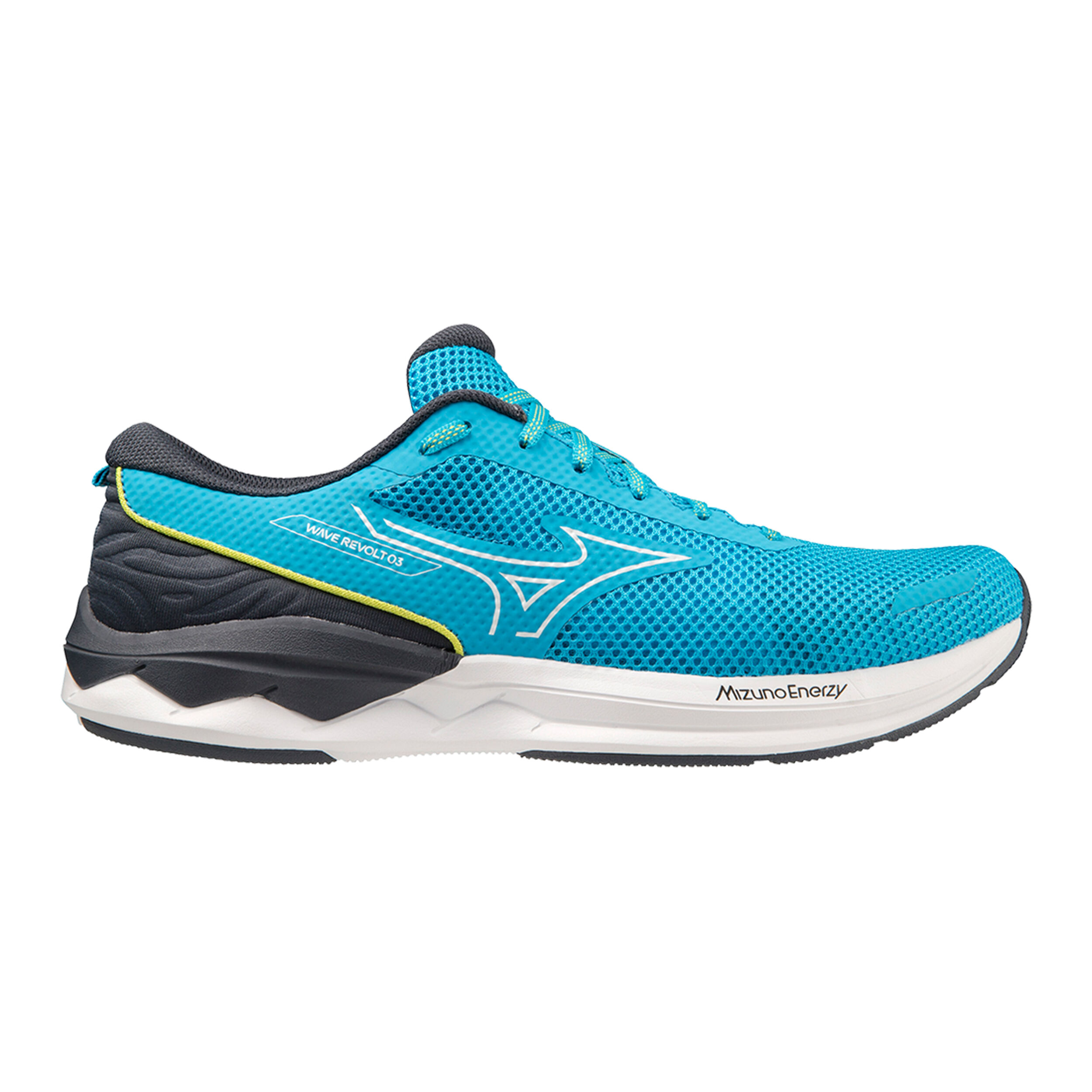 Mizuno Wave Revolt 3 Chaussure De Running Sans Stabilisateurs Hommes - Bleu Clair , Bleu Foncé