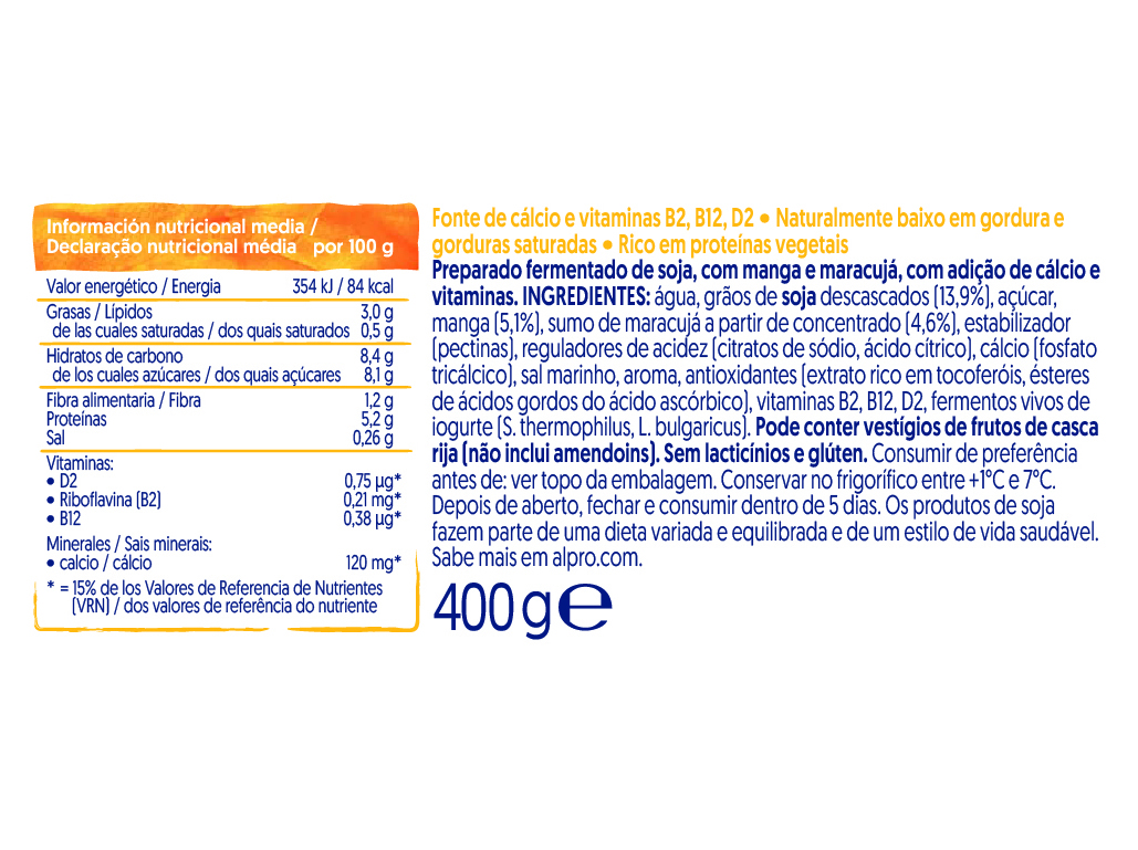 YOFU ALPRO SKYR EXÓTICO 400G